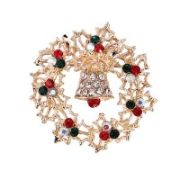 SB402 - Christmas Bells Saree Brooch